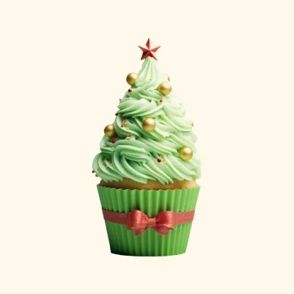 Picture of Christmas Tree Cupcake