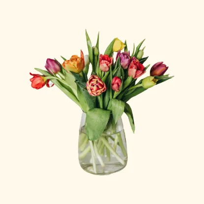 Picture of Flowers in a Glass Vase