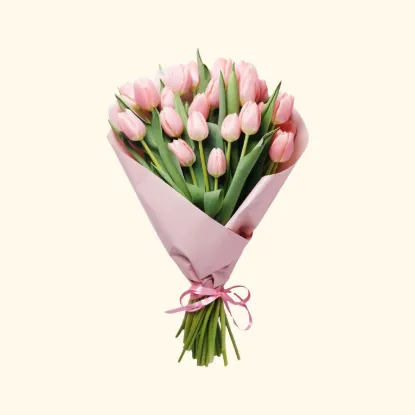 Picture of Pink tulip bouquet from Black Tulip Flowers