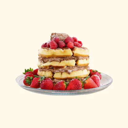 Picture of Belgian waffle cake
