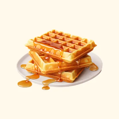 Picture of Golden brown waffles